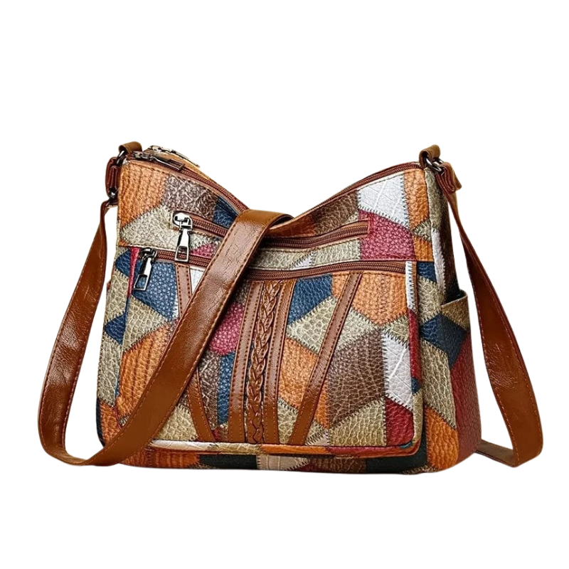 Auraro | Mosaic Leather Handbag