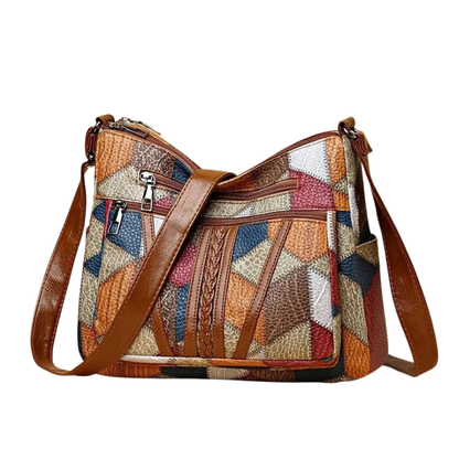 Auraro | Mosaic Leather Handbag