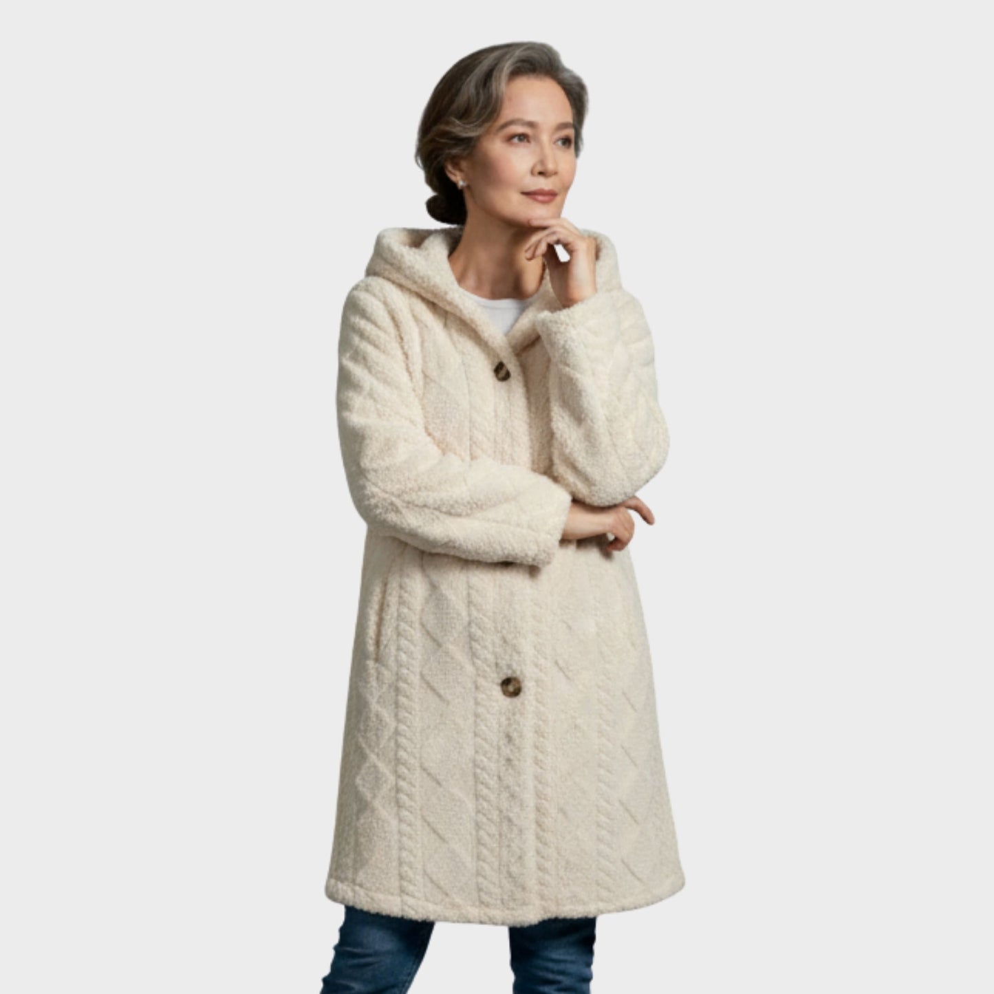 Kylie | Cosy Button Cardigan Jacket