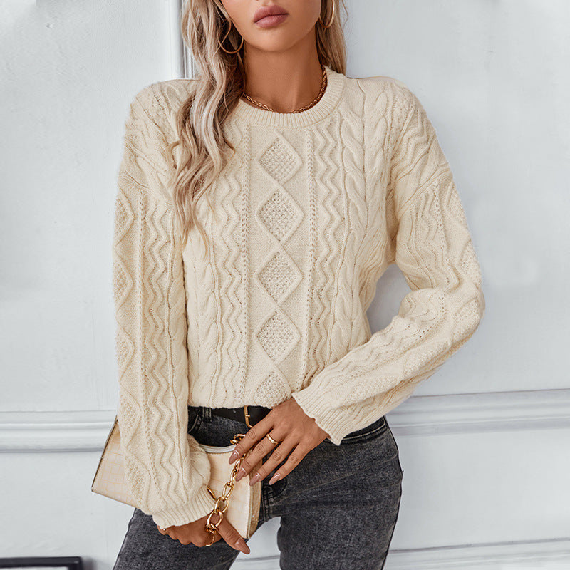 Evelyn | Women's Classic Cable Knit Sweater