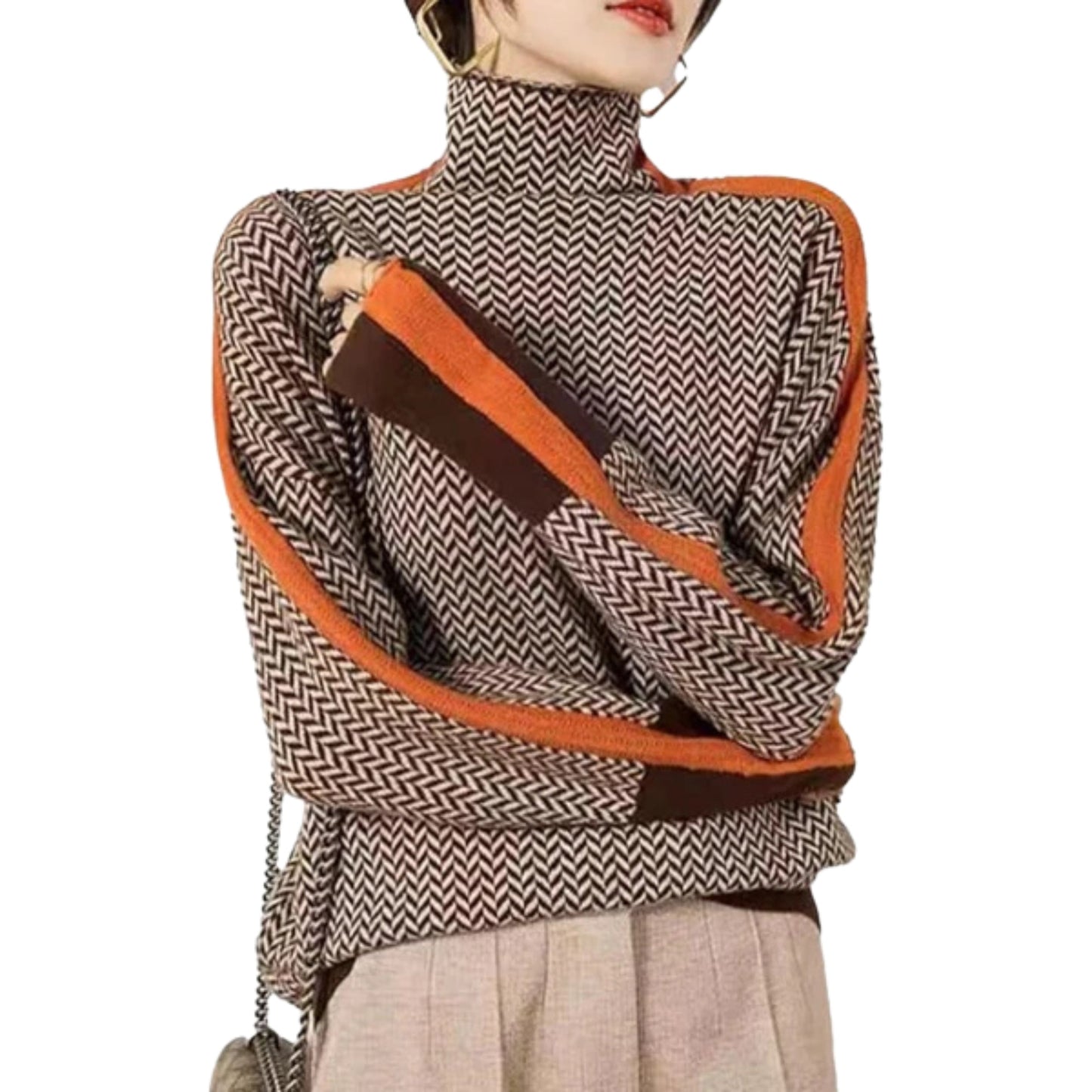 Clarabella | Mélange Roll Neck Jumper