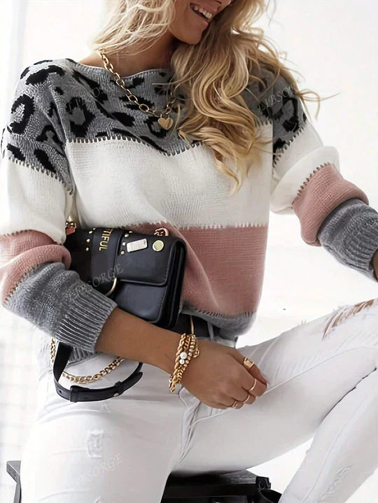 Olivia | Chic Leopard Print Sweater